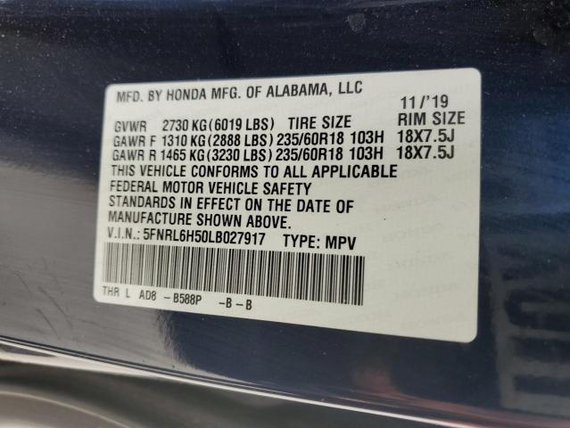 Photo 12 VIN: 5FNRL6H50LB027917 - HONDA ODYSSEY EX 