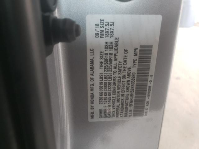 Photo 9 VIN: 5FNRL6H52KB038920 - HONDA ODYSSEY EX 