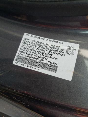 Photo 9 VIN: 5FNRL6H55JB032754 - HONDA ODYSSEY EX 