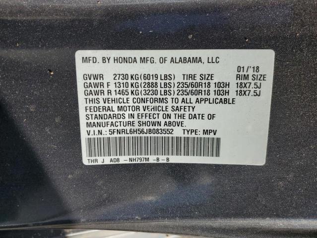 Photo 12 VIN: 5FNRL6H56JB083552 - HONDA ODYSSEY EX 