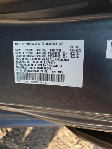 Photo 12 VIN: 5FNRL6H56JB102178 - HONDA ODYSSEY EX 