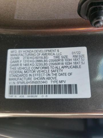 Photo 9 VIN: 5FNRL6H58NB053443 - HONDA ODYSSEY EX 