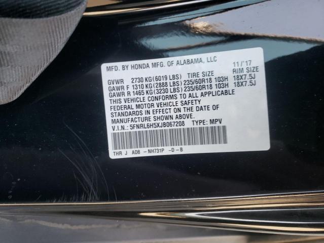 Photo 9 VIN: 5FNRL6H5XJB067208 - HONDA ODYSSEY EX 