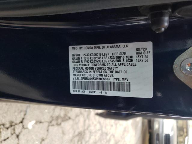 Photo 13 VIN: 5FNRL6H5XMB005683 - HONDA ODYSSEY EX 