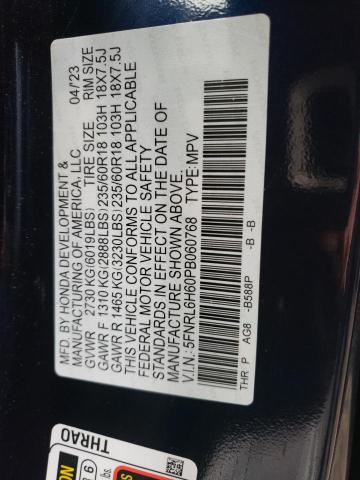 Photo 12 VIN: 5FNRL6H60PB060768 - HONDA ODYSSEY EX 