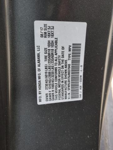 Photo 12 VIN: 5FNRL6H70JB037040 - HONDA ODYSSEY EX 