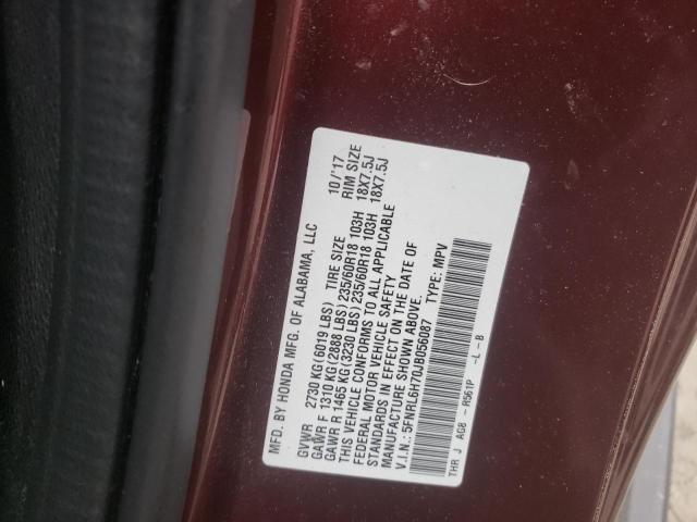 Photo 9 VIN: 5FNRL6H70JB056087 - HONDA ODYSSEY EX 