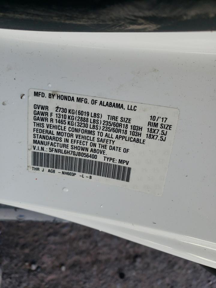 Photo 12 VIN: 5FNRL6H70JB056400 - HONDA ODYSSEY 