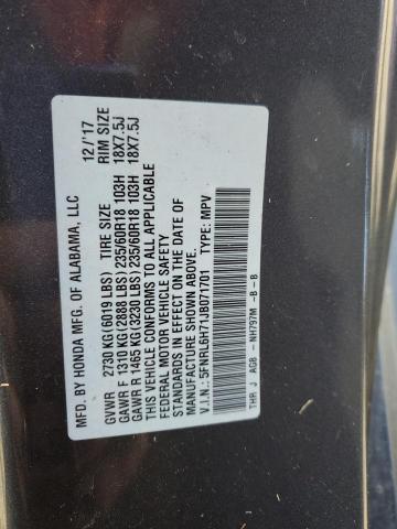 Photo 12 VIN: 5FNRL6H71JB071701 - HONDA ODYSSEY EX 