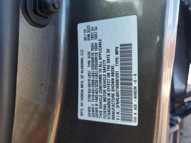 Photo 12 VIN: 5FNRL6H71KB081291 - HONDA ODYSSEY EX 