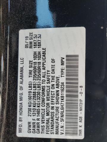 Photo 13 VIN: 5FNRL6H71KB116234 - HONDA ODYSSEY EX 