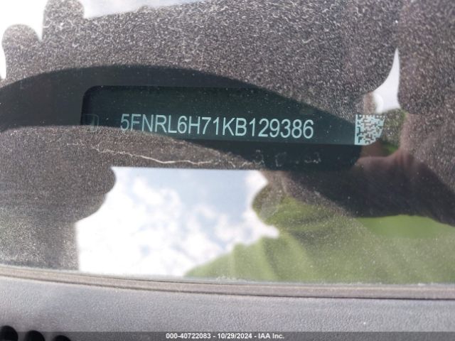 Photo 8 VIN: 5FNRL6H71KB129386 - HONDA ODYSSEY 