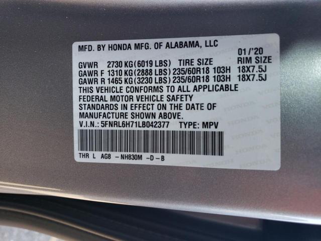 Photo 12 VIN: 5FNRL6H71LB042377 - HONDA ODYSSEY EX 