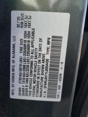 Photo 9 VIN: 5FNRL6H71LB054450 - HONDA ODYSSEY EX 