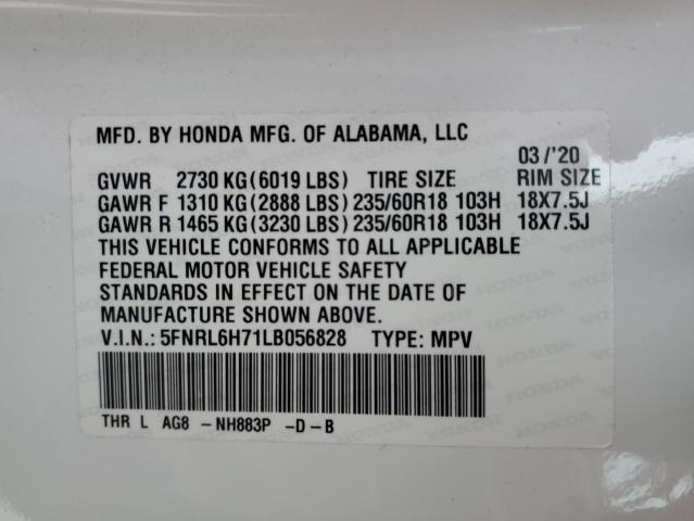 Photo 13 VIN: 5FNRL6H71LB056828 - HONDA ALL MODELS 