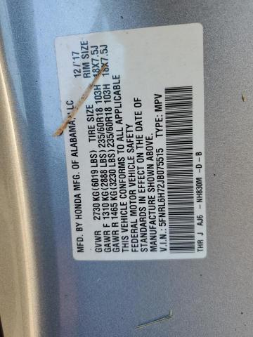 Photo 12 VIN: 5FNRL6H72JB075515 - HONDA ODYSSEY EX 