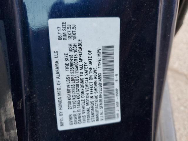 Photo 13 VIN: 5FNRL6H73JB014593 - HONDA ODYSSEY EX 