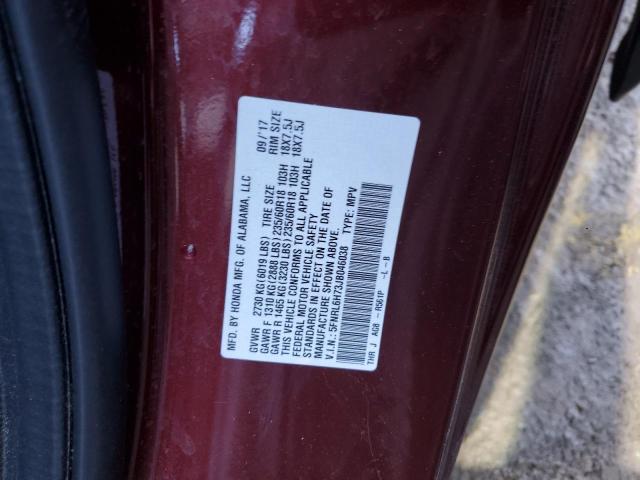 Photo 11 VIN: 5FNRL6H73JB046038 - HONDA ODYSSEY EX 