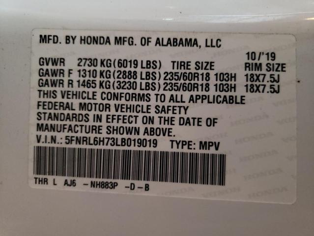 Photo 13 VIN: 5FNRL6H73LB019019 - HONDA ODYSSEY EX 