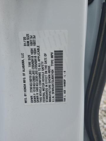 Photo 12 VIN: 5FNRL6H73LB047404 - HONDA ODYSSEY EX 