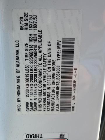 Photo 13 VIN: 5FNRL6H73LB067068 - HONDA ODYSSEY EX 