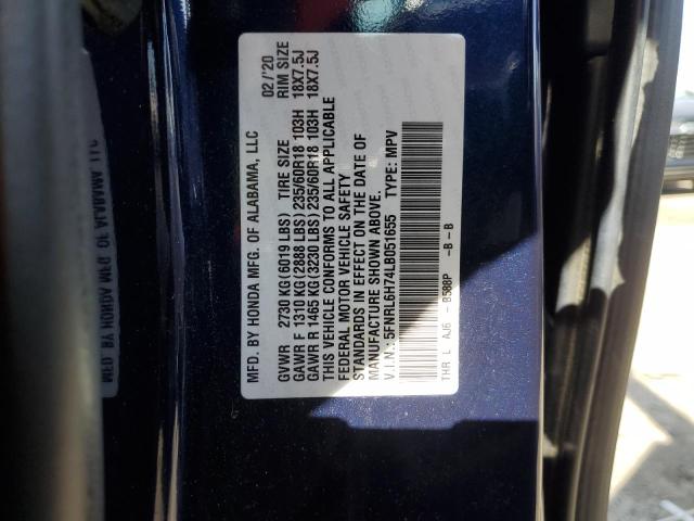 Photo 12 VIN: 5FNRL6H74LB051655 - HONDA ODYSSEY EX 