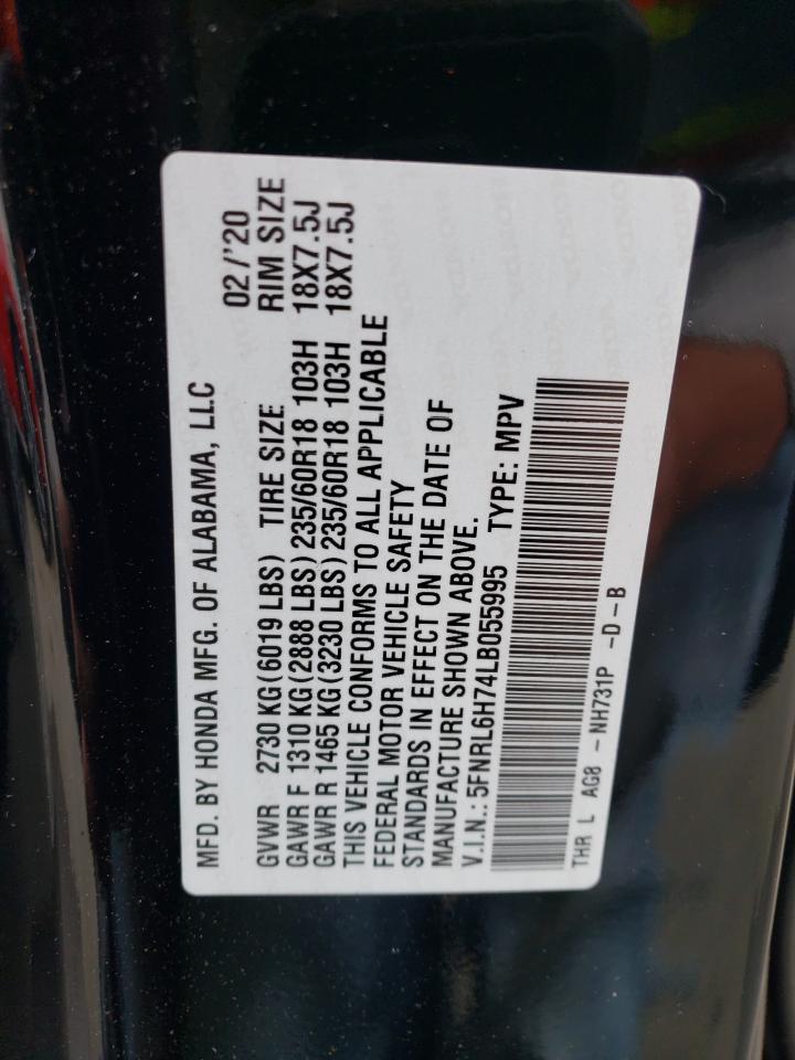 Photo 12 VIN: 5FNRL6H74LB055995 - HONDA ODYSSEY 