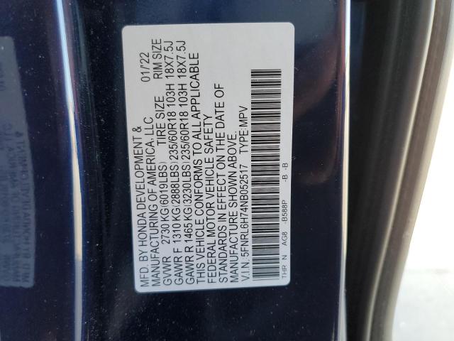 Photo 9 VIN: 5FNRL6H74NB052517 - HONDA ODYSSEY EX 