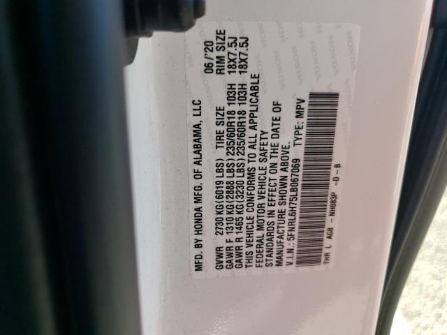 Photo 13 VIN: 5FNRL6H75LB067069 - HONDA ODYSSEY EX 