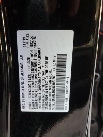 Photo 12 VIN: 5FNRL6H76LB027650 - HONDA ODYSSEY EX 