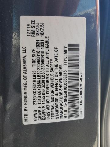 Photo 12 VIN: 5FNRL6H76LB039278 - HONDA ODYSSEY EX 