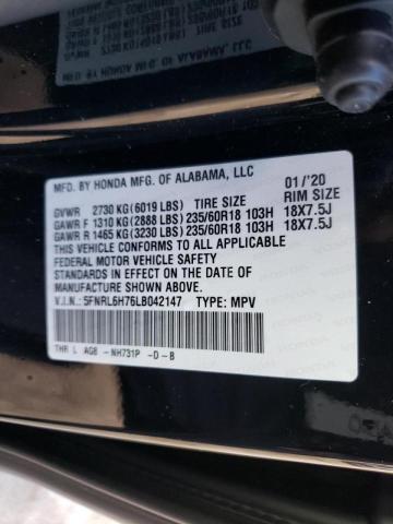 Photo 9 VIN: 5FNRL6H76LB042147 - HONDA ODYSSEY EX 