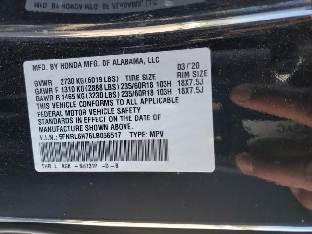 Photo 12 VIN: 5FNRL6H76LB056517 - HONDA ODYSSEY EX 