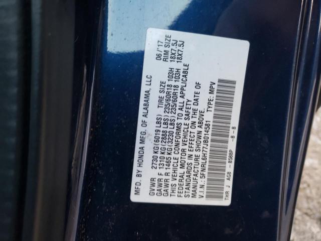 Photo 12 VIN: 5FNRL6H77JB014581 - HONDA ODYSSEY EX 