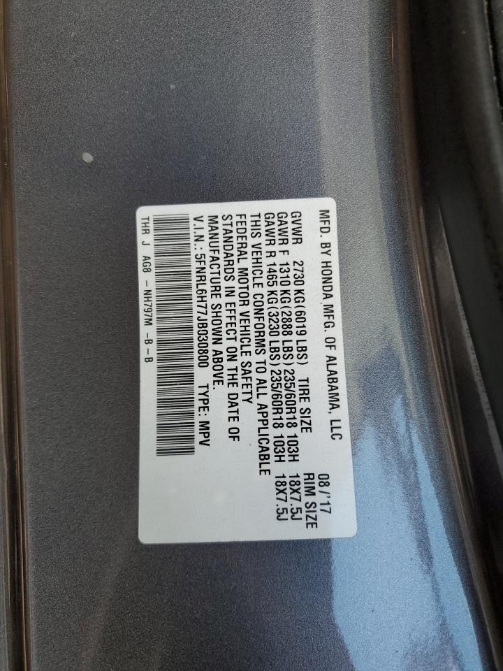 Photo 11 VIN: 5FNRL6H77JB030800 - HONDA ODYSSEY 