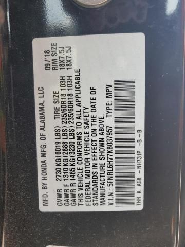 Photo 12 VIN: 5FNRL6H77KB037957 - HONDA ODYSSEY EX 