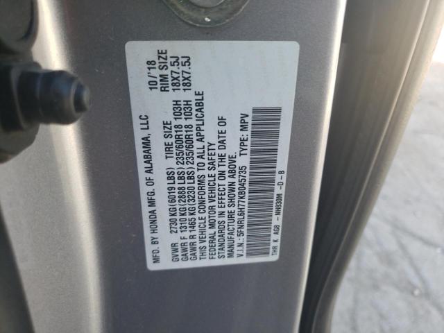 Photo 12 VIN: 5FNRL6H77KB045735 - HONDA ODYSSEY EX 