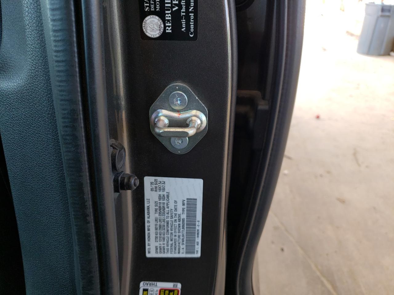 Photo 11 VIN: 5FNRL6H77LB060995 - HONDA ODYSSEY 