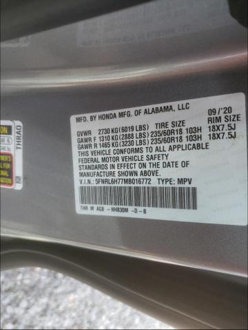 Photo 9 VIN: 5FNRL6H77MB016772 - HONDA ODYSSEY EX 