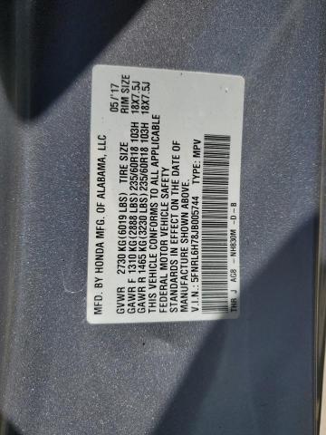 Photo 13 VIN: 5FNRL6H78JB005744 - HONDA ODYSSEY EX 