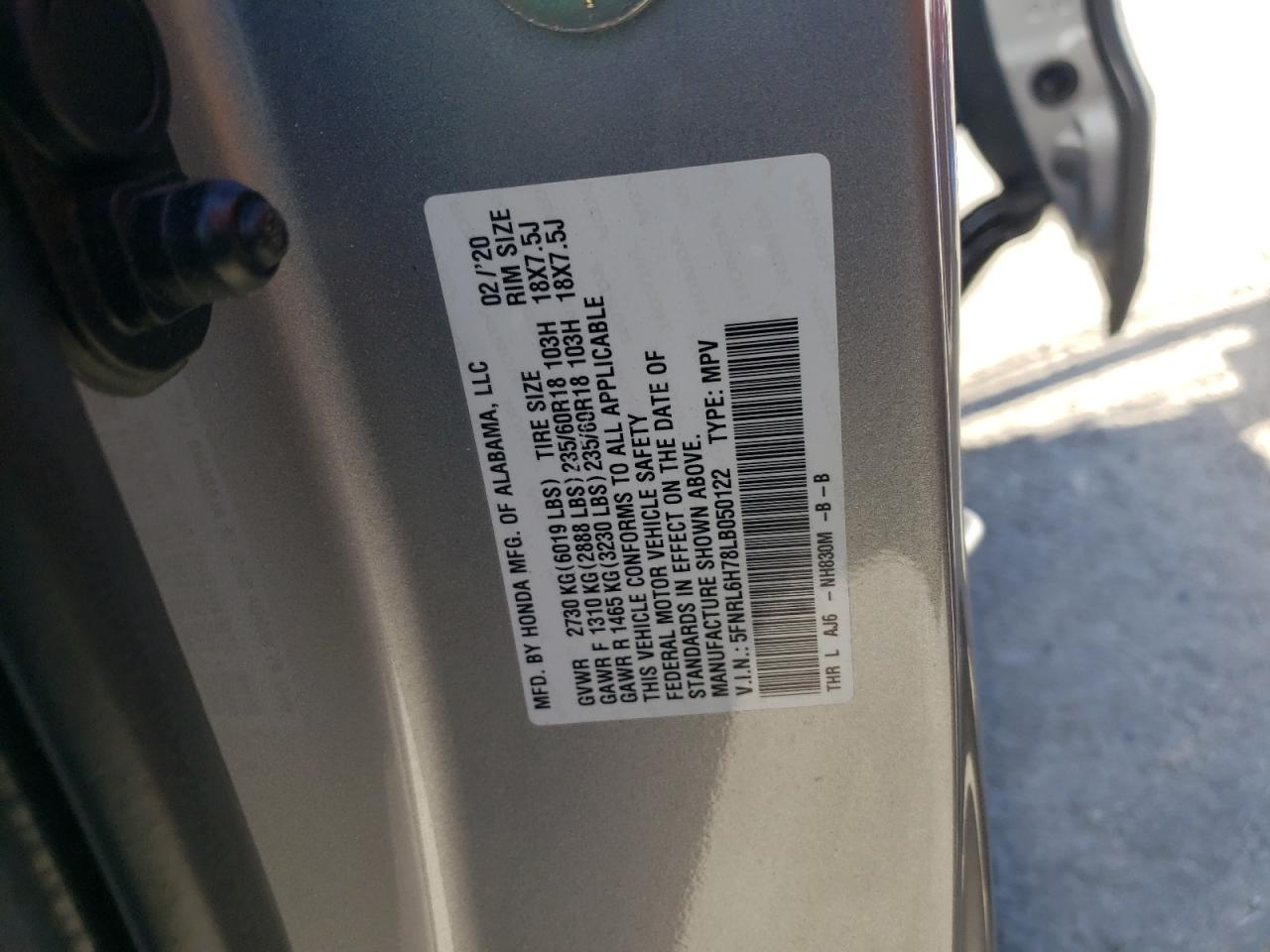 Photo 12 VIN: 5FNRL6H78LB050122 - HONDA ODYSSEY 