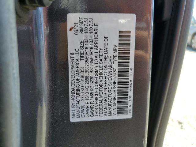 Photo 13 VIN: 5FNRL6H78NB025787 - HONDA ODYSSEY EX 