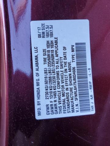 Photo 12 VIN: 5FNRL6H79JB034606 - HONDA ODYSSEY EX 