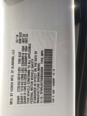 Photo 12 VIN: 5FNRL6H7XKB043204 - HONDA ODYSSEY EX 