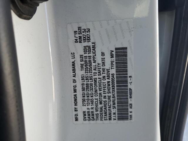 Photo 12 VIN: 5FNRL6H7XKB099546 - HONDA ODYSSEY EX 