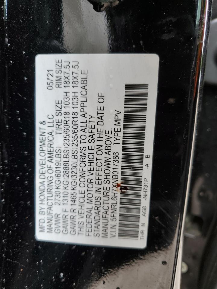 Photo 13 VIN: 5FNRL6H7XNB017366 - HONDA ODYSSEY 