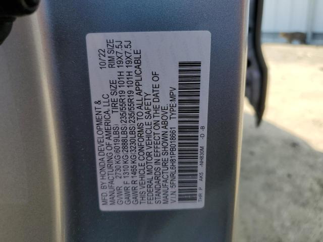 Photo 12 VIN: 5FNRL6H81PB018661 - HONDA ODYSSEY TO 