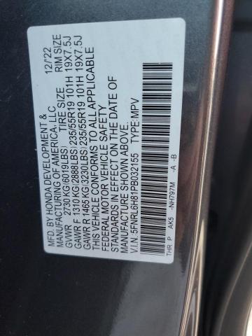 Photo 12 VIN: 5FNRL6H81PB032155 - HONDA ODYSSEY 