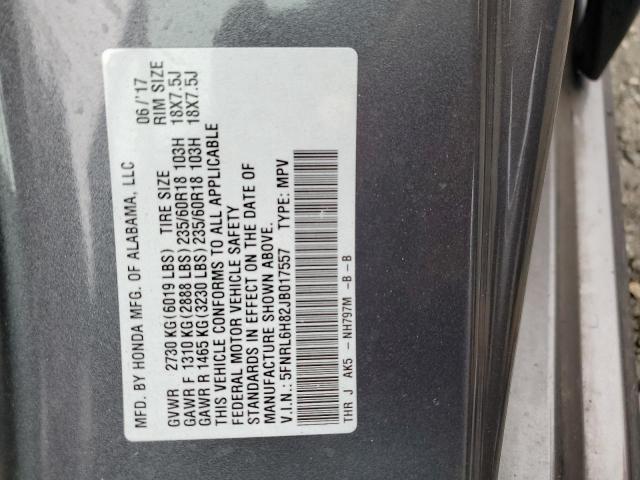 Photo 13 VIN: 5FNRL6H82JB017557 - HONDA ODYSSEY TO 