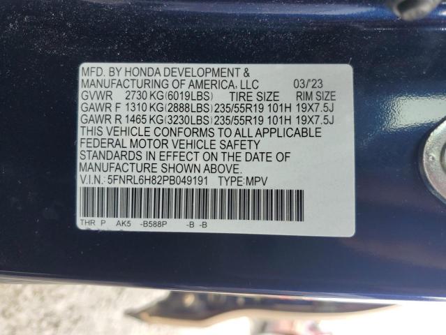 Photo 12 VIN: 5FNRL6H82PB049191 - HONDA ODYSSEY TO 